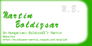 martin boldizsar business card